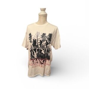 Netflix Stranger Things White and Black Tee